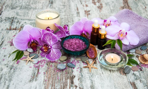 Preview: Spa and massage products with orchids