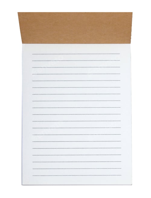 Preview: white note book isolated on white background