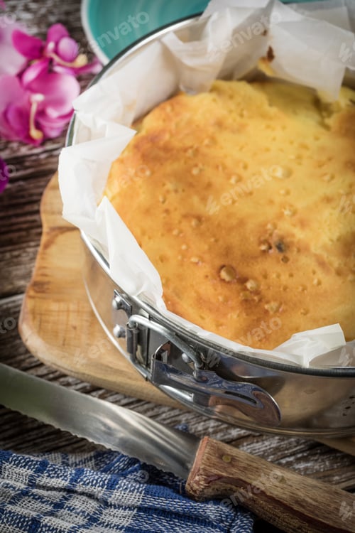 Preview: Fresh homemade cheesecake.