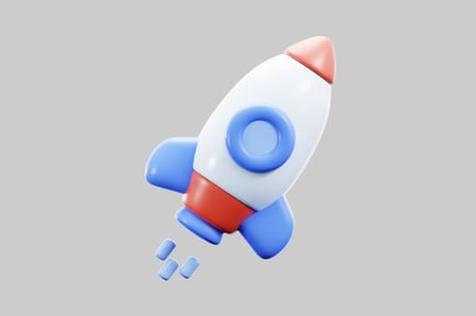 Preview: Cartoon startup rocket