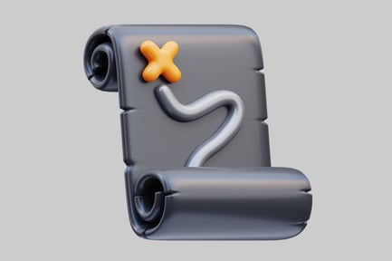 Scroll with 'x' and question mark