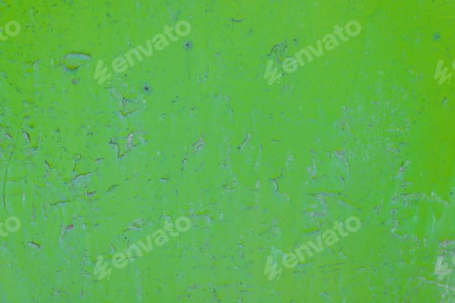 Preview: Texture background green painted cracked iron surface