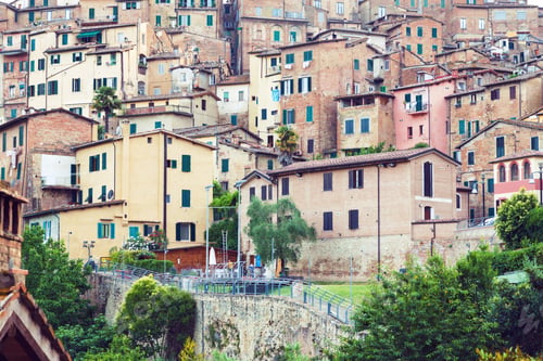 Preview: Residential houses in medieval city of Siena