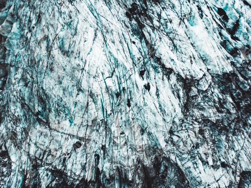 Preview: Dirty surface of the glacier in Iceland