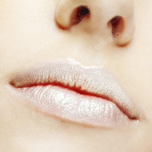 Preview: Close-Up Shot Of Female Face With Lips Makeup