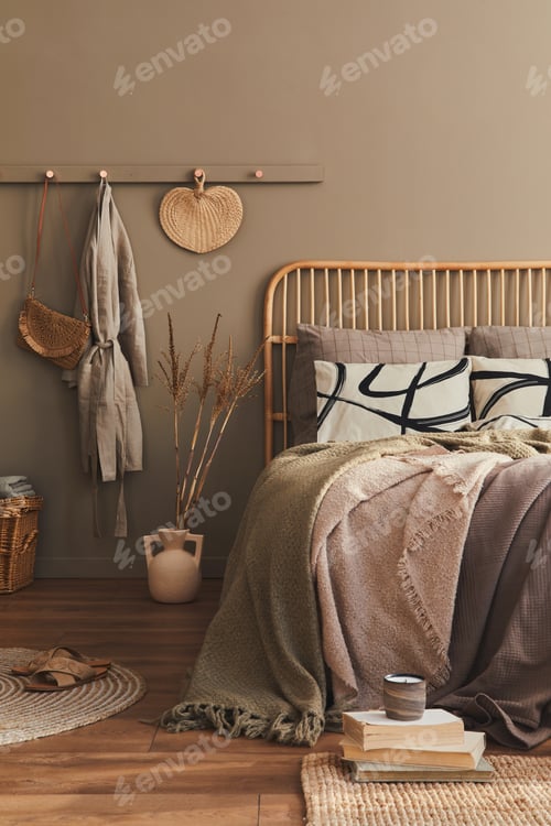 Preview: Modern interior design of stylish bedroom