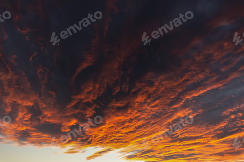 Preview: Yellow red and dark clouds