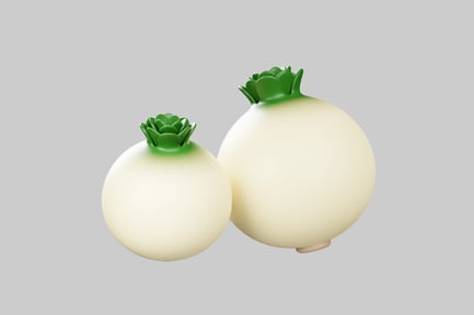 Preview: White turnip vegetables duo