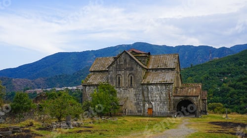 Preview: Beautiful shot of the Akhtala Monastery from Akhtala in the Lori province of Armenia