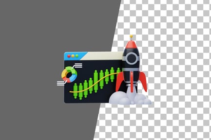 Preview: Startup Investment 3D Icon