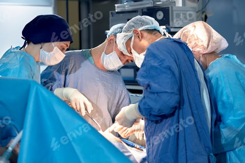 Preview: Medical Professionals Performing Operation in Hospital Operating Room