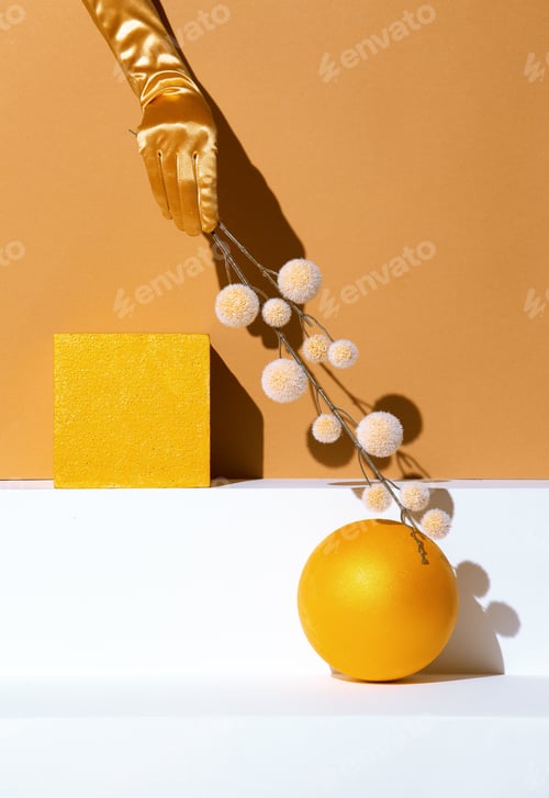 Preview: Autumn minimalistic scene.