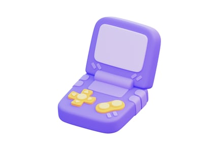Preview: Flip Gamepad 3D Illustration