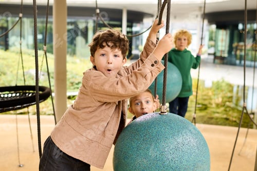 Preview: Joyful children playing in a vibrant autumn setting filled with laughter and excitement