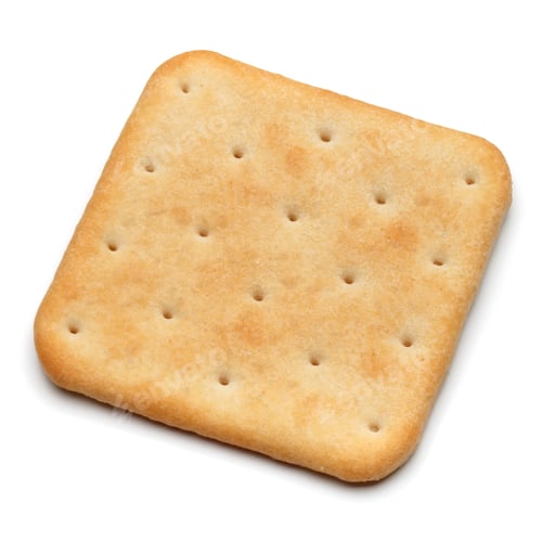 Preview: Dry cracker cookies isolated on white background cutout