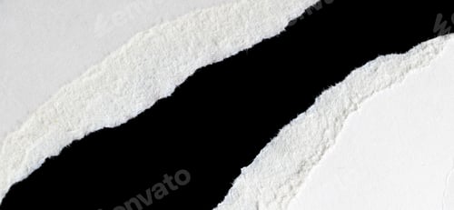 Preview: a white piece of paper on a black isolated background