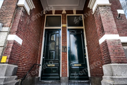 Preview: Stylish door in european residential building