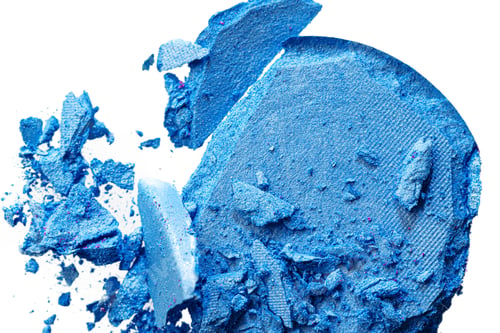 Preview: Crushed eyeshadows for eyes makeup isolated on white