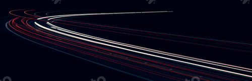 Preview: lights of cars driving at night. long exposure