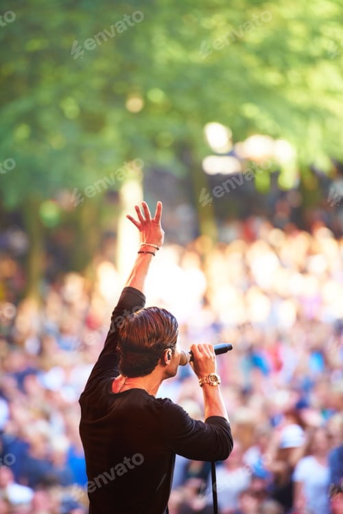 Preview: Enjoying the music festival. Cropped shot of a large crowd at a music concert.