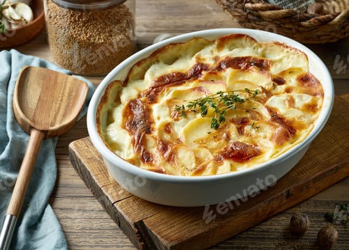 Vista previa: freshly baked potato gratin
