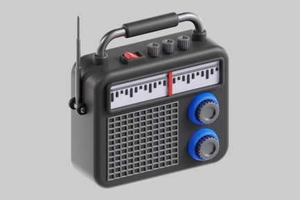 Preview: Retro portable radio receiver