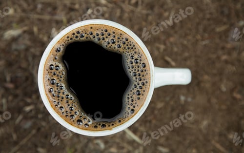 Preview: Close-up cup of fresh coffee