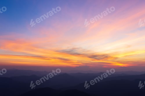 Preview: colorful dramatic sky with cloud at sunset.beautiful sky with clouds background