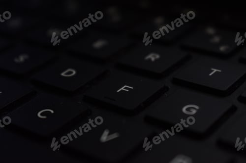 Preview: Selective focus of keyboard letters