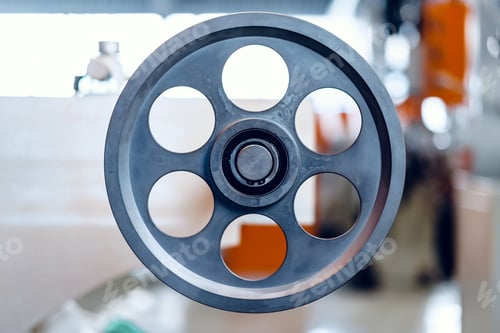 Preview: Close up photo of production in the industry with various machines
