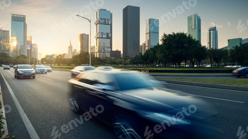 Preview: cars travelling