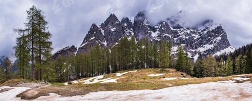 Preview: Juilan Alps, seen on the Vrsiska Cesta (road) aka Vrsic Pass near Kranjska Gora in the Triglav Natio