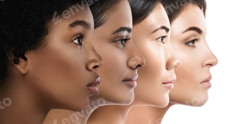 Preview: Different ethnicity women - Caucasian, African, Asian and Indian.