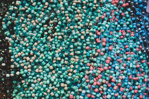 Preview: handmade necklaces, close-up background image