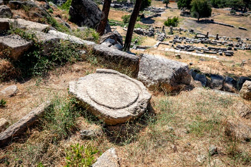 Preview: Labranda archaeological site, the Temple of Zeus Labraundeus, Mugla Province, Turkey.