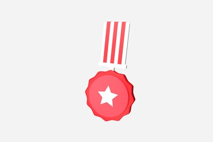 Preview: Modern Medal 3D Illustration
