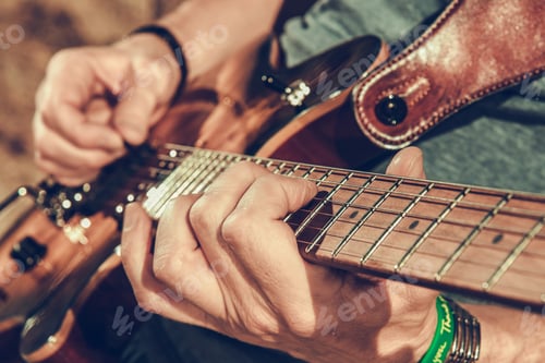 Preview: Musician Playing Electric Guitar