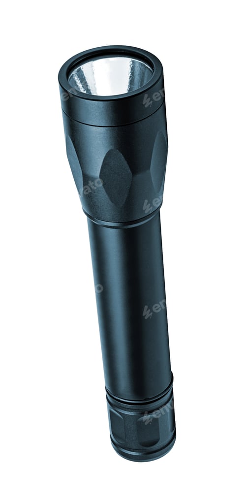 Preview: Flashlight isolated on white