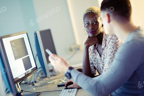 Preview: Programmer working in a software developing company