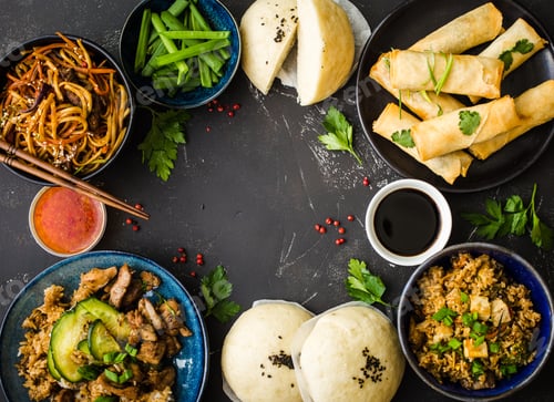 Preview: Asian assorted food set