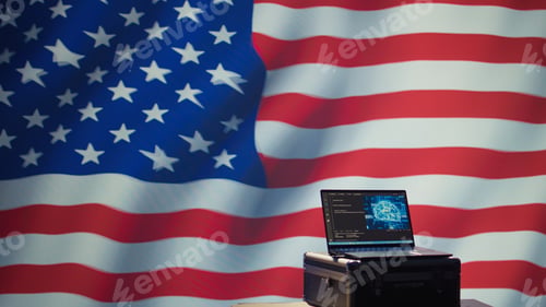 Preview: Engineer working for USA CIA agency building artificial intelligence algorithms