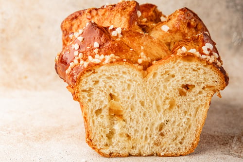 Preview: Brioche sweet baked dessert fluffy baked goods fresh delicious gourmet food background
