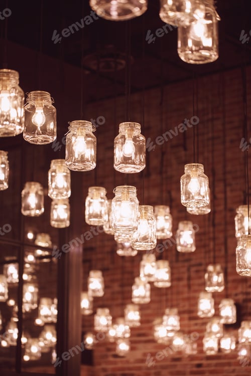 Preview: Geometry lamps in loft interior
