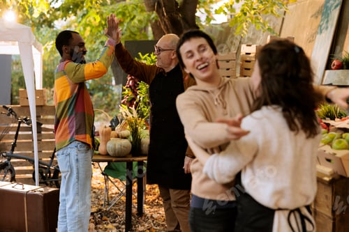 Preview: Vendors happily greet customers at market