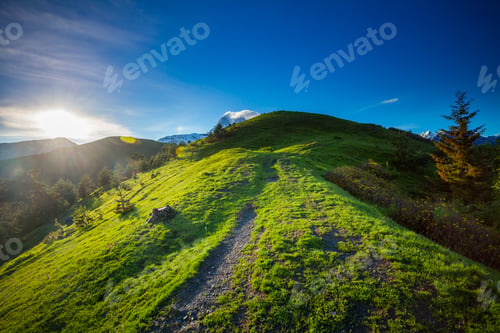 Preview: Mountain panorama summer landscape. Georgia