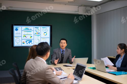 Preview: Employees are meeting at office.