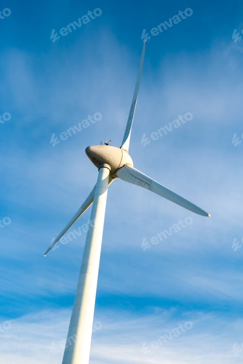 Preview: Windmill turbines at sea a huge winmill park in the Netherlands during winter