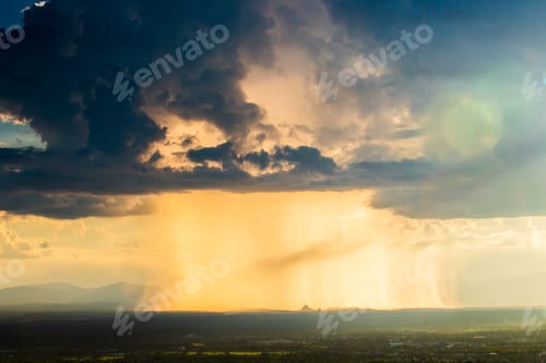 Preview: thunder storm sky Rain clouds