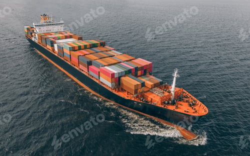 Preview: A bird's-eye view of a cargo ship