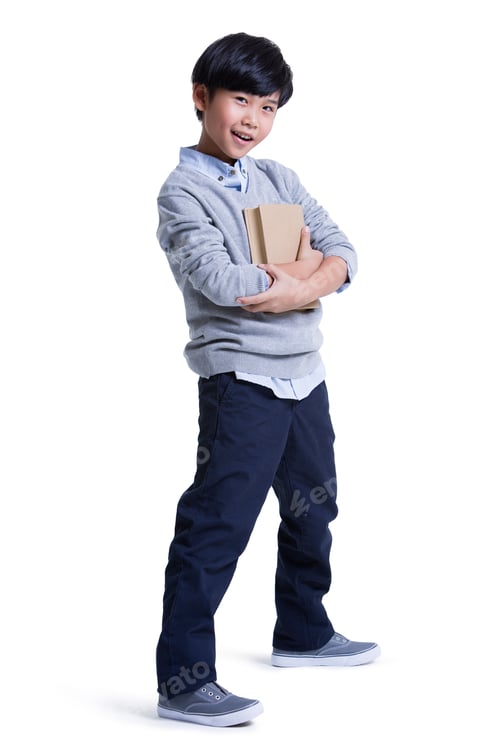 Preview: Trendy boy with book